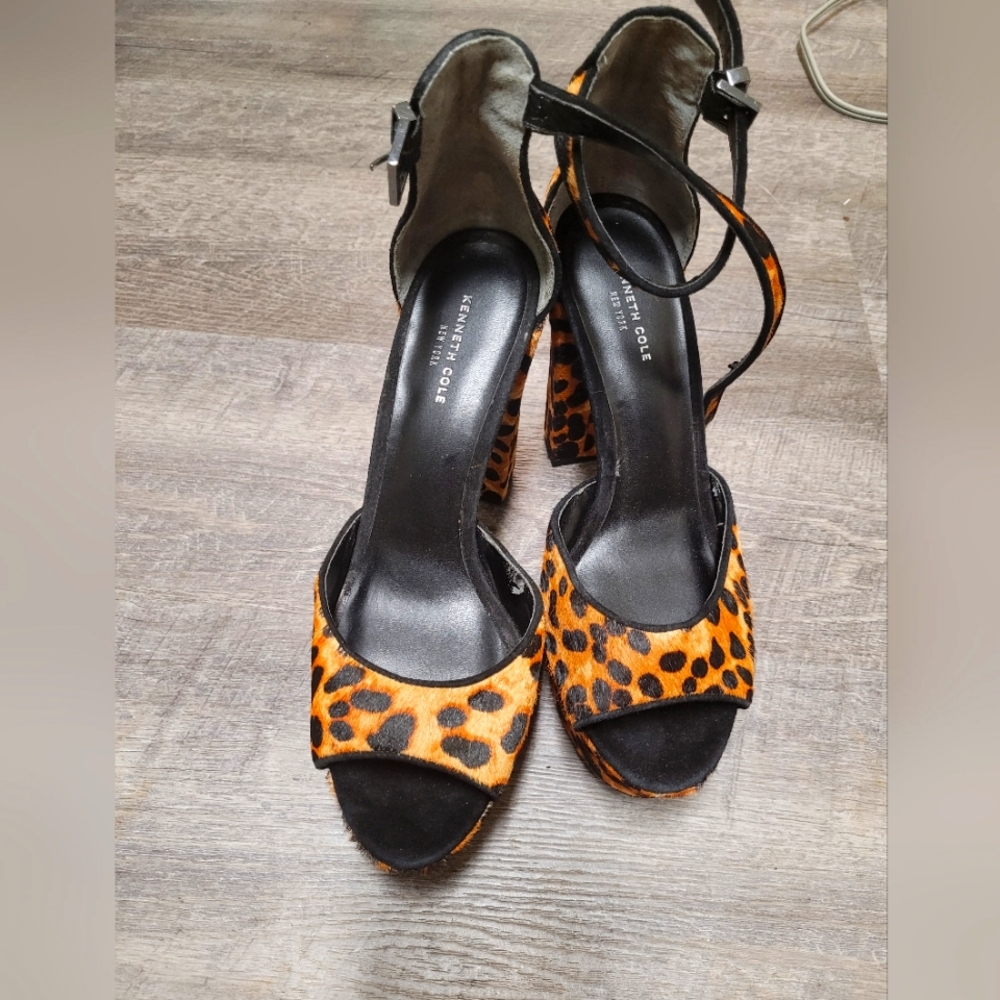 Kenneth Cole New York Cheetah Print Heels